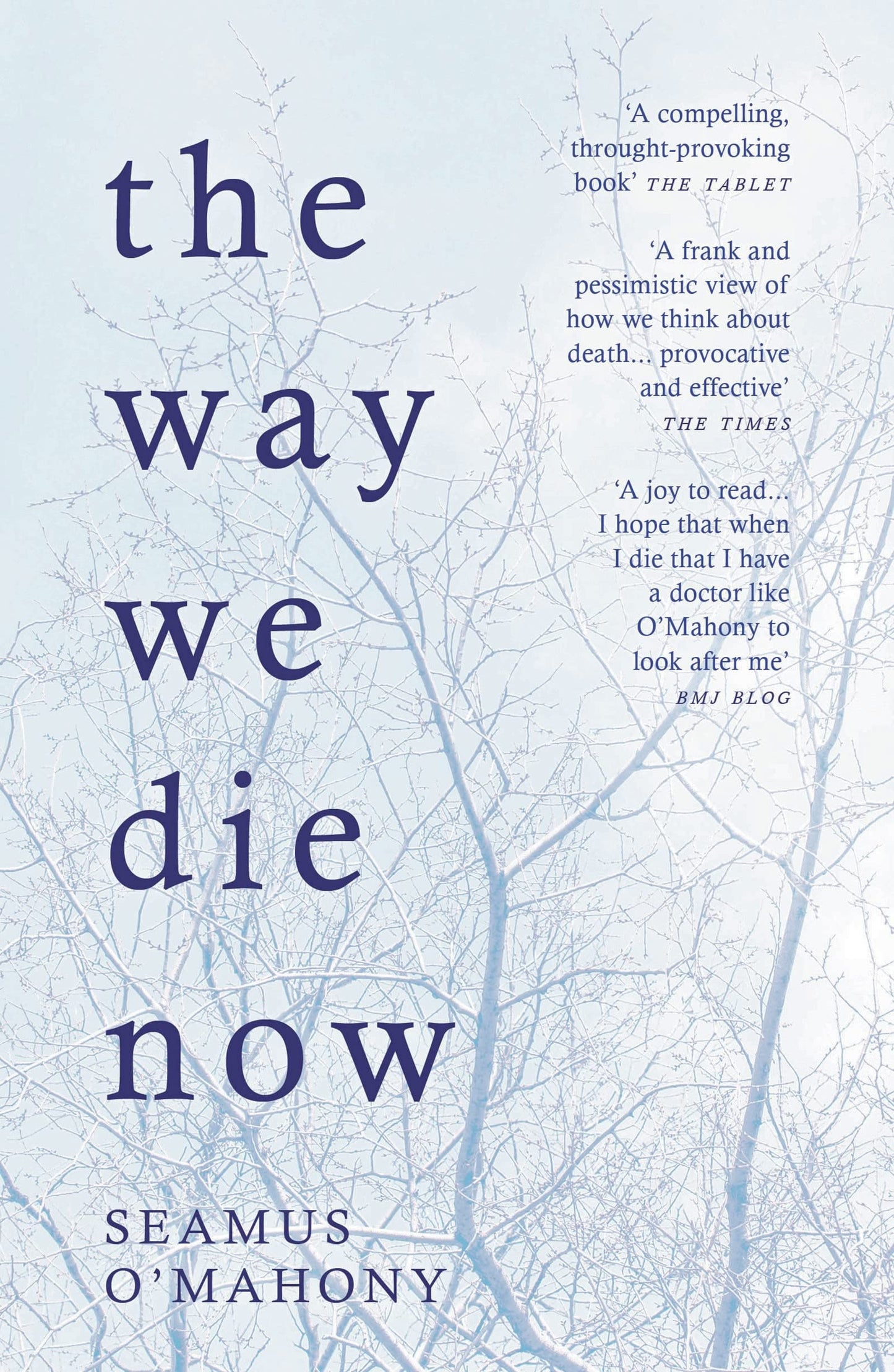 The Way We Die Now by Seamus O'Mahony