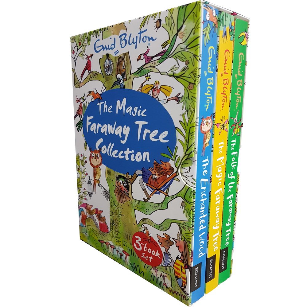 Enid Blyton The Magic Faraway Tree Collection 3 Books Box Set Pack (The Enchanted Wood, The Magic Faraway Tree, The Folk of the Faraway Tree)